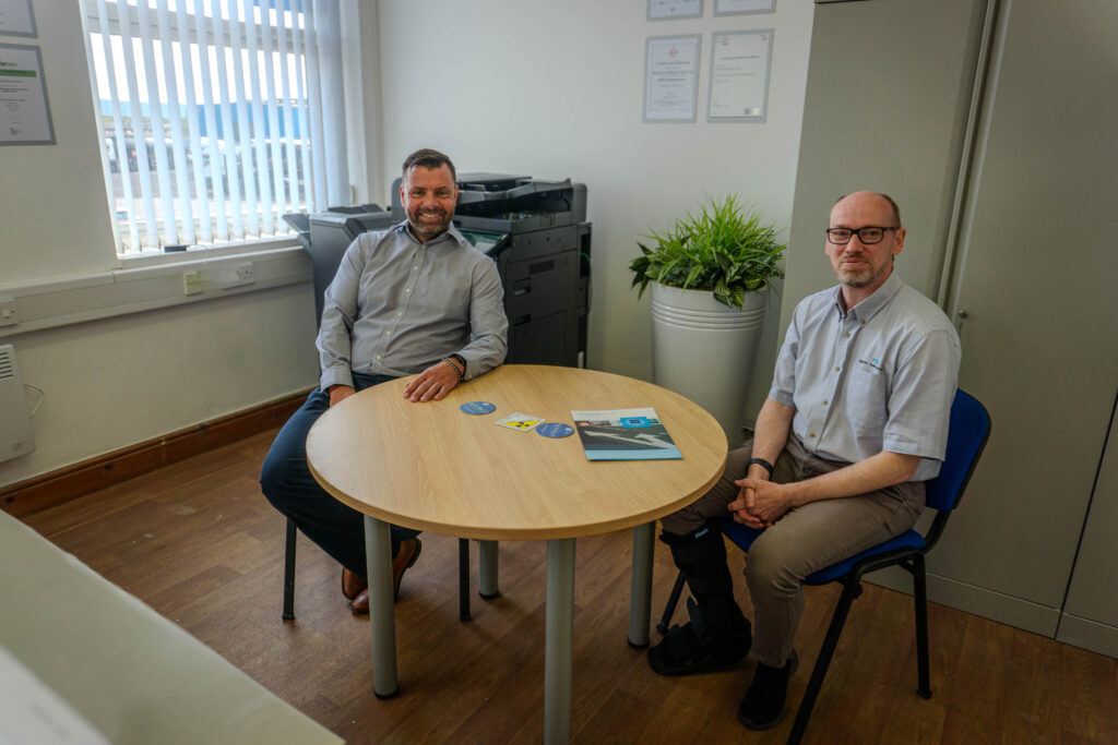 Neil & John at RTP Office Neil Robshaw & Smart IT at Regional Training Partners HQ