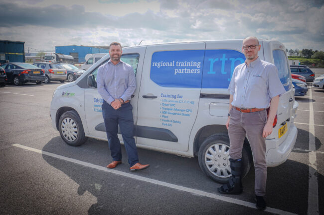 Neil Robshaw & John Cowen at Regional Training Partners HQ