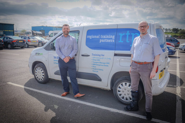 Neil & John at RTP Neil Robshaw & John Cowen at Regional Training Partners HQ